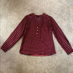 Long sleeve, striped blouse